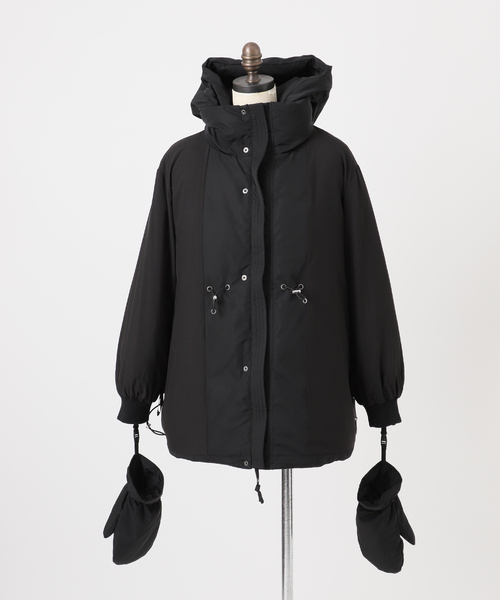 セール】撥水 / 撥油 / フラッフィーフーディミトンダウン（ブルゾン