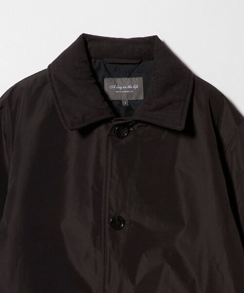 A DAY IN THE LIFE UNITED ARROWS(アデイインザライフユナイテッドアローズ)の「中綿 ミドルステンカラージャケット-撥水-<A DAY IN THE LIFE>(その他アウター・メンズ・ダークブラウン/ブラック・M/XL/L)」の19枚目の写真