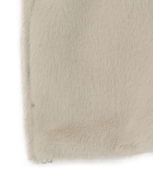 AMERICAN HOLIC（アメリカンホリック）の「フードファーベスト（ベスト・レディース・チャコールグレー/ライトベージュ・M/L）」の19枚目の写真