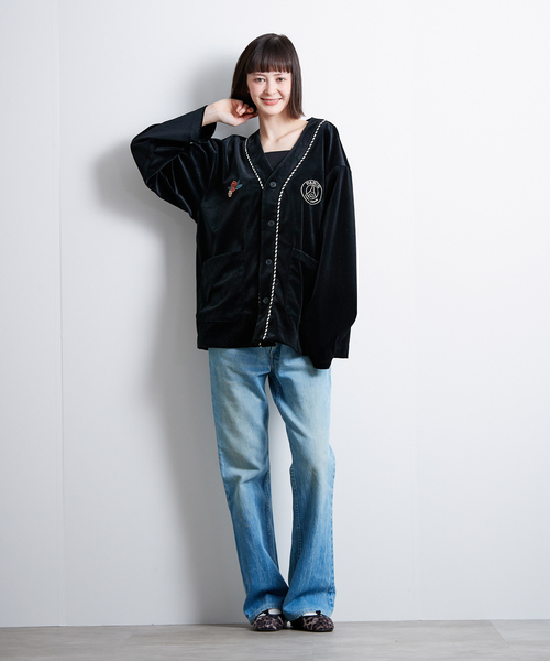 PARIS SAINT-GERMAIN(パリサンジェルマン)の「【Paris Saint-Germain / パリ・サン=ジェルマン】 JP SAKURA FLIGHT CARDIGAN(その他アウター・メンズ・ブラック・LARGE/MEDIUM)」の5枚目の写真