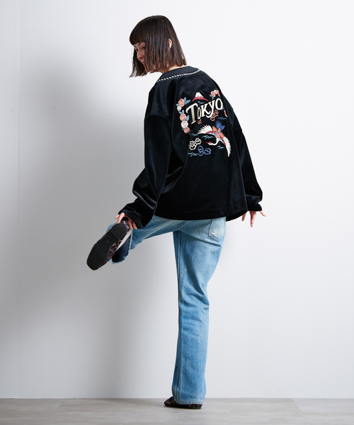 PARIS SAINT-GERMAIN(パリサンジェルマン)の「【Paris Saint-Germain / パリ・サン=ジェルマン】 JP SAKURA FLIGHT CARDIGAN(その他アウター・メンズ・ブラック・LARGE/MEDIUM)」の6枚目の写真