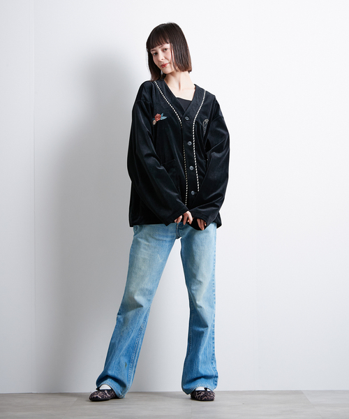 PARIS SAINT-GERMAIN(パリサンジェルマン)の「【Paris Saint-Germain / パリ・サン=ジェルマン】 JP SAKURA FLIGHT CARDIGAN(その他アウター・メンズ・ブラック・LARGE/MEDIUM)」の8枚目の写真