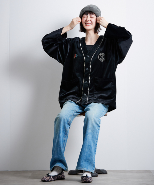 PARIS SAINT-GERMAIN(パリサンジェルマン)の「【Paris Saint-Germain / パリ・サン=ジェルマン】 JP SAKURA FLIGHT CARDIGAN(その他アウター・メンズ・ブラック・LARGE/MEDIUM)」の9枚目の写真