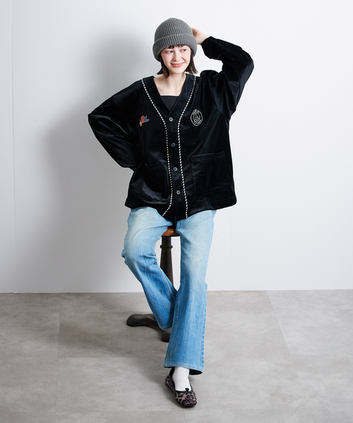 PARIS SAINT-GERMAIN(パリサンジェルマン)の「【Paris Saint-Germain / パリ・サン=ジェルマン】 JP SAKURA FLIGHT CARDIGAN(その他アウター・メンズ・ブラック・LARGE/MEDIUM)」の10枚目の写真
