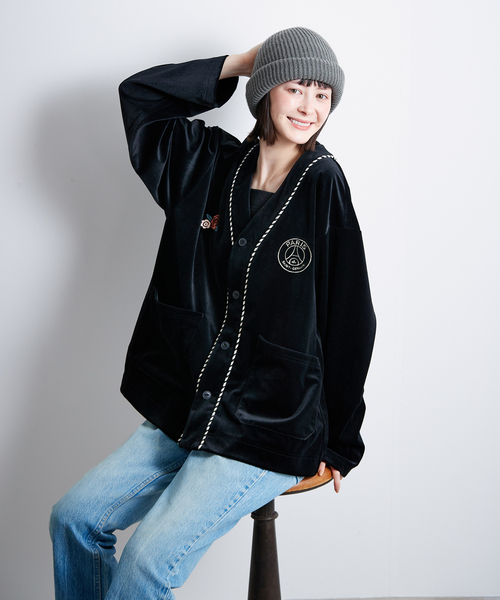 PARIS SAINT-GERMAIN(パリサンジェルマン)の「【Paris Saint-Germain / パリ・サン=ジェルマン】 JP SAKURA FLIGHT CARDIGAN(その他アウター・メンズ・ブラック・LARGE/MEDIUM)」の15枚目の写真
