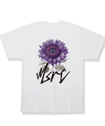 サンフラワーラベンダーパープルTシャツホワイト