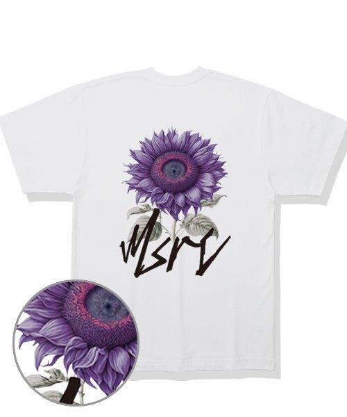 MONSTER REPUBLIC(モンスターリパブリック)の「サンフラワーラベンダーパープルTシャツホワイト(Tシャツ/カットソー・レディース・その他・LARGE/MEDIUM/SMALL/X-LARGE)」の3枚目の写真