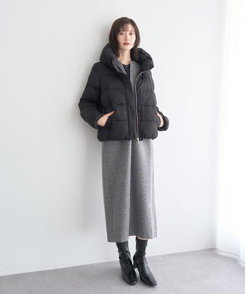 YECCA VECCA(イェッカヴェッカ)の「カチオンジャージーブルゾン(ブルゾン・レディース・グレイッシュベージュ/ブラック・FREE)」の18枚目の写真