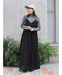 Ungrid | バテン起毛レースキャミワンピース(ワンピース)