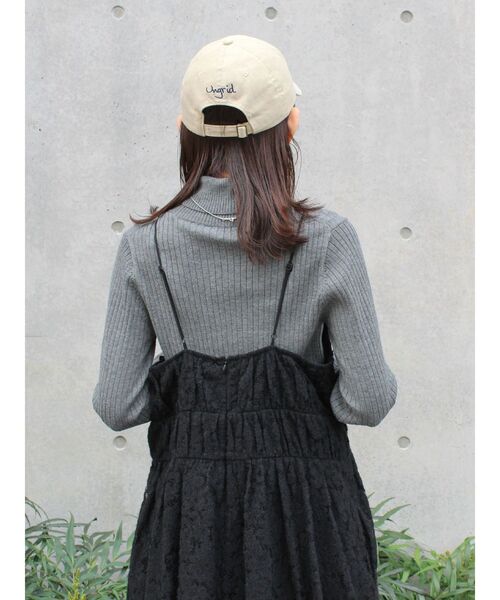 Ungrid（アングリッド）の「バテン起毛レースキャミワンピース（ワンピース・レディース・オフホワイト/ブラック/イエロー・FREE）」の10枚目の写真