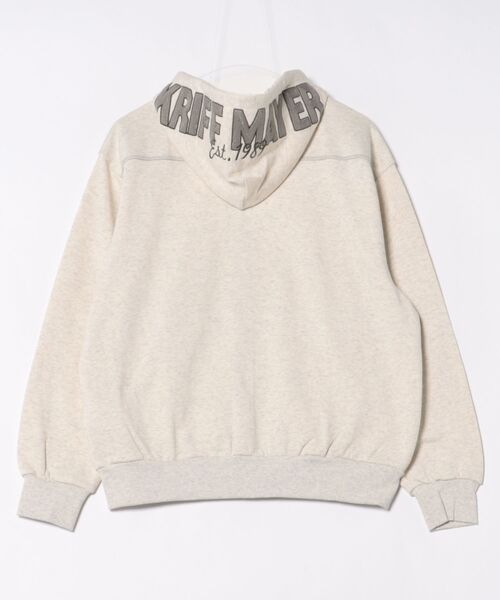 KRIFF MAYER（クリフメイヤー）の「【伸縮性･ストレッチ】のび~る裏毛フード刺繍パーカー（パーカー・メンズ・ブルー/オートミール/チャコール/カラフル・X-LARGE/LARGE/MEDIUM）」の7枚目の写真