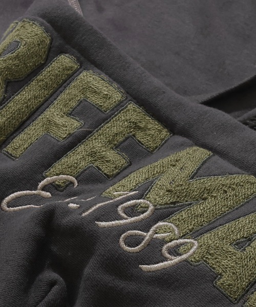 KRIFF MAYER（クリフメイヤー）の「【伸縮性･ストレッチ】のび~る裏毛フード刺繍パーカー（パーカー・メンズ・ブルー/オートミール/チャコール/カラフル・X-LARGE/LARGE/MEDIUM）」の20枚目の写真