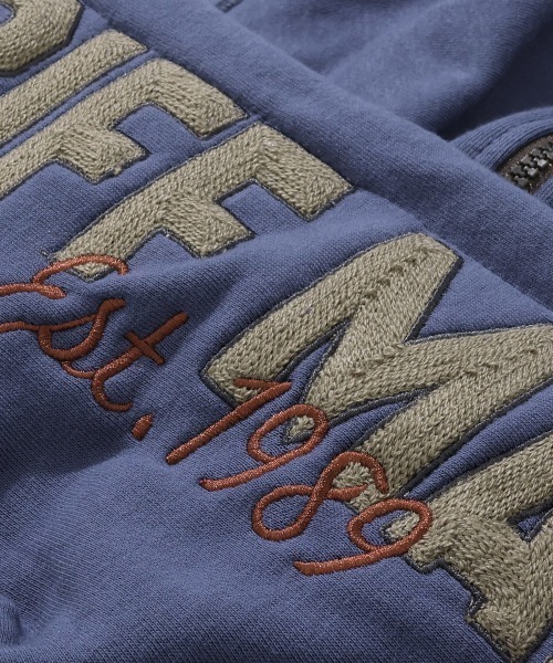 KRIFF MAYER（クリフメイヤー）の「【伸縮性･ストレッチ】のび~る裏毛フード刺繍パーカー（パーカー・メンズ・ブルー/オートミール/チャコール/カラフル・X-LARGE/LARGE/MEDIUM）」の21枚目の写真