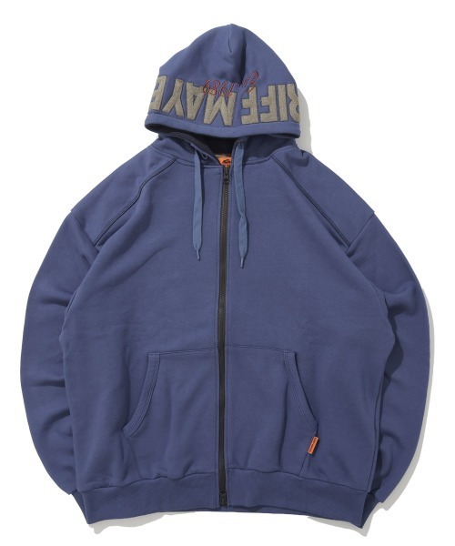 KRIFF MAYER（クリフメイヤー）の「【伸縮性･ストレッチ】のび~る裏毛フード刺繍パーカー（パーカー・メンズ・ブルー/オートミール/チャコール/カラフル・X-LARGE/LARGE/MEDIUM）」の14枚目の写真