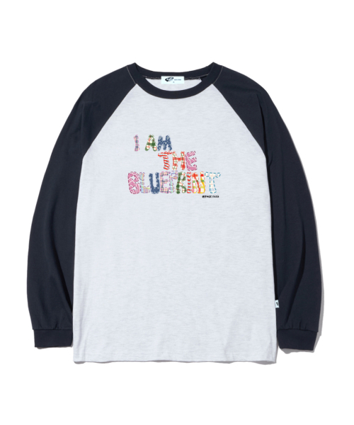 PAGESIISII（ページシシ）の「アイアムパッチプリントオーバーサイズロングスリーブ[3カラー]（Tシャツ/カットソー・レディース・ホワイト/ネイビー/ブラウン・MEDIUM/LARGE）」の6枚目の写真