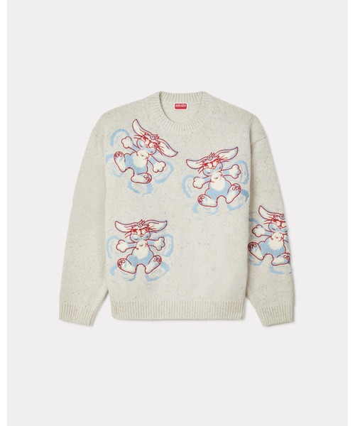 KENZO(ケンゾー)の「'KENZO Winter Holidays' エンブロイダリー ジャンパー イン ウール(その他トップス・メンズ・ホワイト系その他・MEDIUM/SMALL/LARGE)」の8枚目の写真
