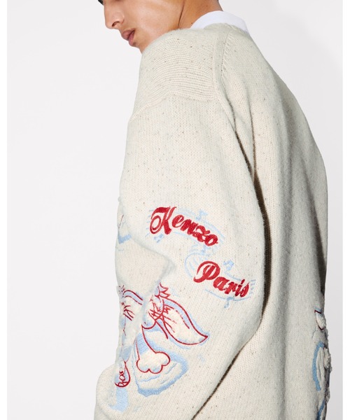 KENZO(ケンゾー)の「'KENZO Winter Holidays' エンブロイダリー ジャンパー イン ウール(その他トップス・メンズ・ホワイト系その他・MEDIUM/SMALL/LARGE)」の6枚目の写真