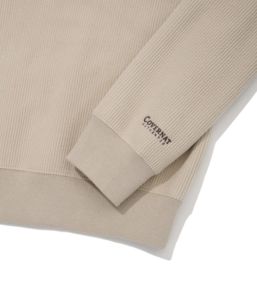COVERNAT(カバーナット)の「スモールCロゴコーデュロイハーフジップベージュ(Tシャツ/カットソー・レディース・その他・SMALL/X-SMALL/MEDIUM/X-LARGE)」の7枚目の写真