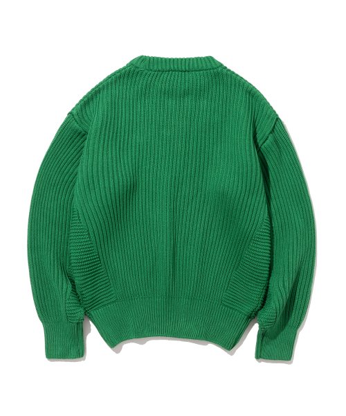KNITTED(ニッティド)の「コットンミニマルラウンドニットGREEN(ニット/セーター・レディース・その他・LARGE/MEDIUM/X-LARGE)」の7枚目の写真