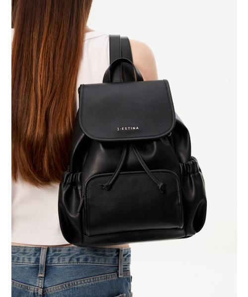JESTINA(ジェイエスティナ)の「CLE MDバックパック BK (JHNEHB5BF380BK980)(バックパック/リュック・レディース・ブラック・FREE)」の1枚目の写真