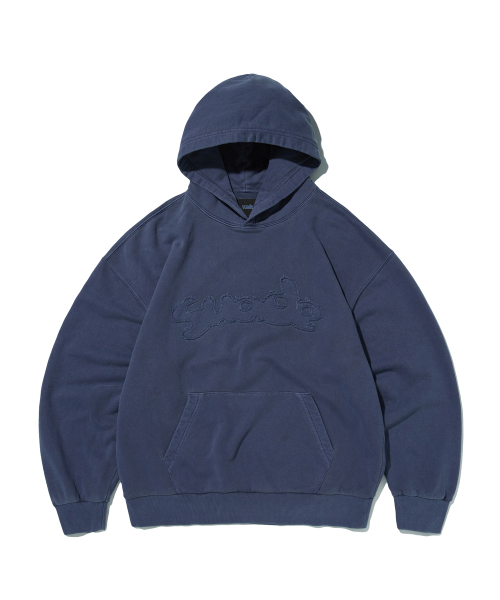 LOOSE BALLOON HOODIE [PIGMENT NAVY]（パーカー）｜suade（スエード