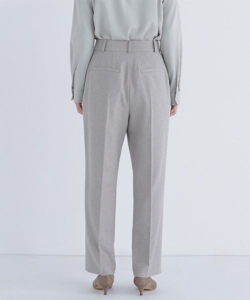 NATURAL BEAUTY BASIC（ナチュラルビューティーベーシック）の「◇メランジシャークスキン SETUP ストレートパンツ（スラックス・レディース・グレー/ベージュ・MEDIUM/SMALL/LARGE）」の15枚目の写真