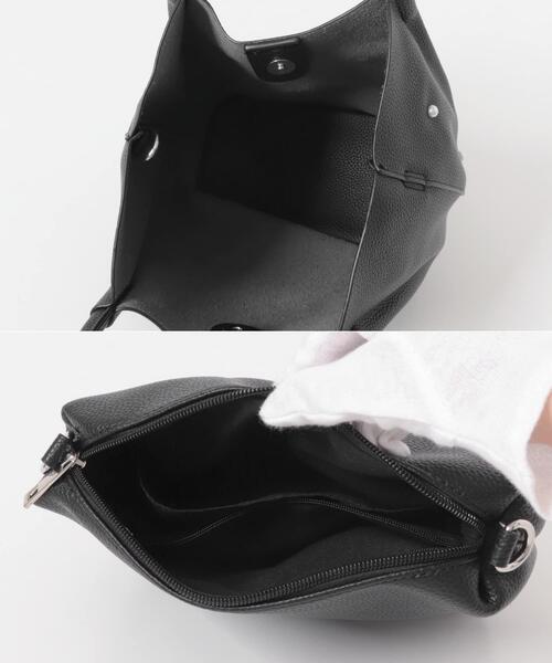 RODE SKO(ロデスコ)の「インバッグ付パールバッグ(ハンドバッグ・レディース・グレー/ブラック・ONE)」の17枚目の写真