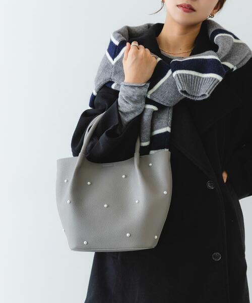 RODE SKO(ロデスコ)の「インバッグ付パールバッグ(ハンドバッグ・レディース・グレー/ブラック・ONE)」の18枚目の写真