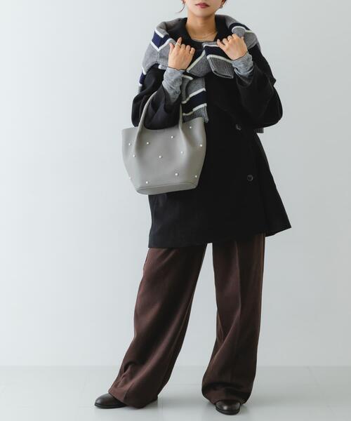 RODE SKO(ロデスコ)の「インバッグ付パールバッグ(ハンドバッグ・レディース・グレー/ブラック・ONE)」の20枚目の写真