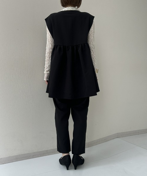 【美品】JUNO セットアップ (黒色)サイズ40 数回着用のみ JUNOAH（ジュノア） セットアップ 「肩パット入り」オーバーサイズ