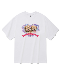 ラブリーパピー 半袖Tシャツ ホワイト