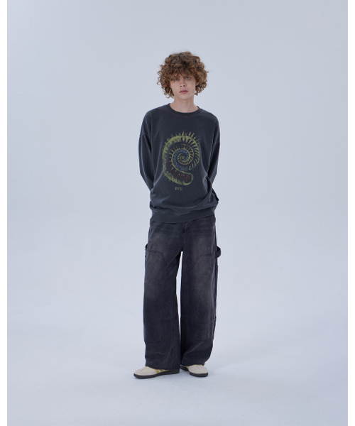 DYSFUNCT(ディスファンクト)の「AMMONITE PIGMENT SWEATSHIRT (CHARCOAL)(スウェット・メンズ・その他・MEDIUM/LARGE/X-LARGE)」の6枚目の写真