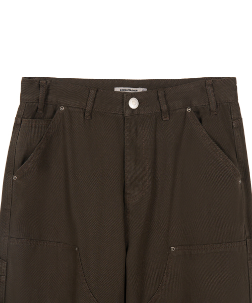 EXCONTAINER（エックスコンテナ）の「ダブルニカーペンターダイングパンツ (ブラウン)（その他パンツ・メンズ・その他・SMALL/MEDIUM/LARGE/X-LARGE）」の3枚目の写真