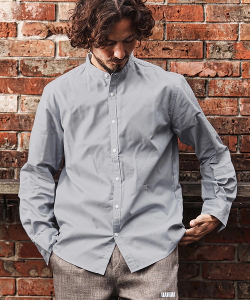 felkod（フィルコッド）の「ms6346-Band Collar Oxford Shirts シャツ(F26S320)（シャツ/ブラウス・メンズ・ホワイト/ネイビー/グレー・S/M/L/XL）」の2枚目の写真