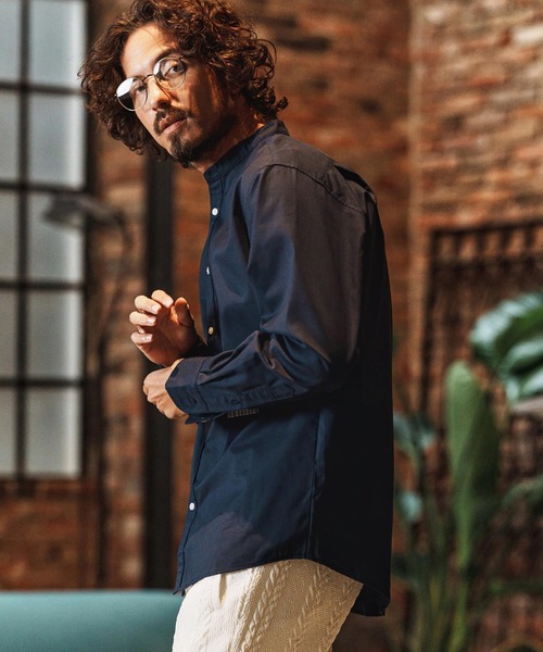 felkod（フィルコッド）の「ms6346-Band Collar Oxford Shirts シャツ(F26S320)（シャツ/ブラウス・メンズ・ホワイト/ネイビー/グレー・S/M/L/XL）」の14枚目の写真
