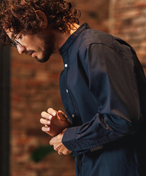 felkod（フィルコッド）の「ms6346-Band Collar Oxford Shirts シャツ(F26S320)（シャツ/ブラウス・メンズ・ホワイト/ネイビー/グレー・S/M/L/XL）」の15枚目の写真