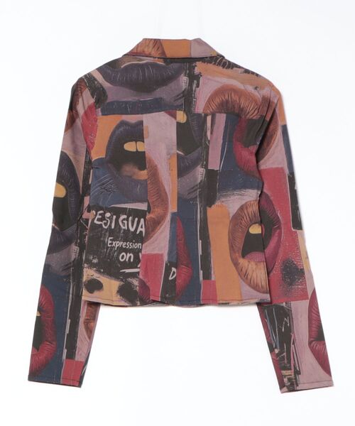 Desigual(デシグアル)の「グラフィティプリントハーフジップシャツ(シャツ/ブラウス・レディース・ブラック・XS/S/M/L/XL)」の2枚目の写真