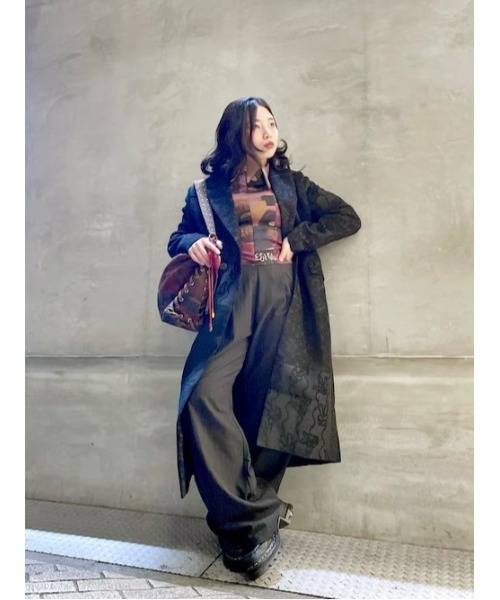 Desigual（デシグアル）の「グラフィティプリントハーフジップシャツ（シャツ/ブラウス・レディース・ブラック・XS/S/M/L/XL）」の6枚目の写真