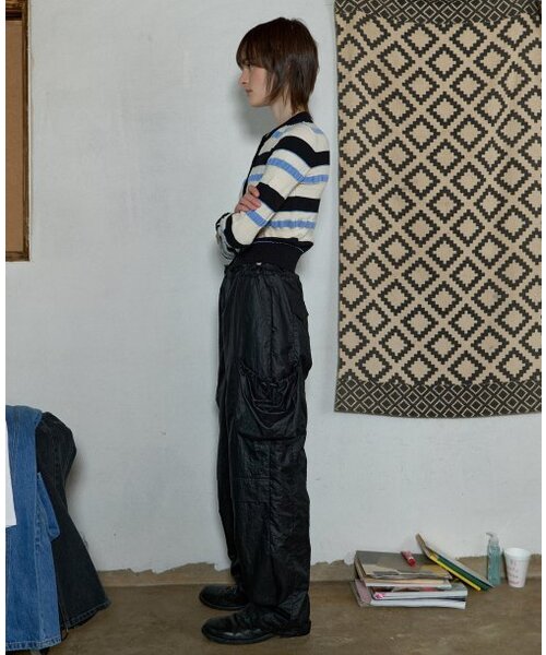 AOPT(アオプト)の「SHIRRING PARACHUTE PANTS - BLACK(その他パンツ・レディース・その他・SMALL/MEDIUM)」の4枚目の写真