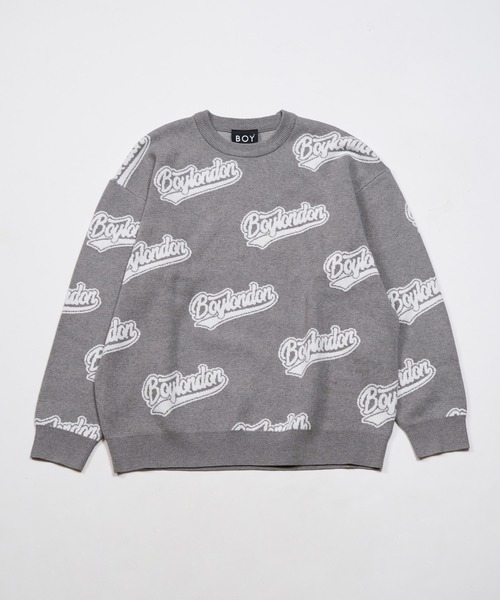 BOY LONDON(ボーイロンドン)の「【BOY LONDON】BOY LOGO JACQUARD KNIT PULLOVER(ニット/セーター・メンズ・グレー・X-LARGE/LARGE/MEDIUM)」の3枚目の写真