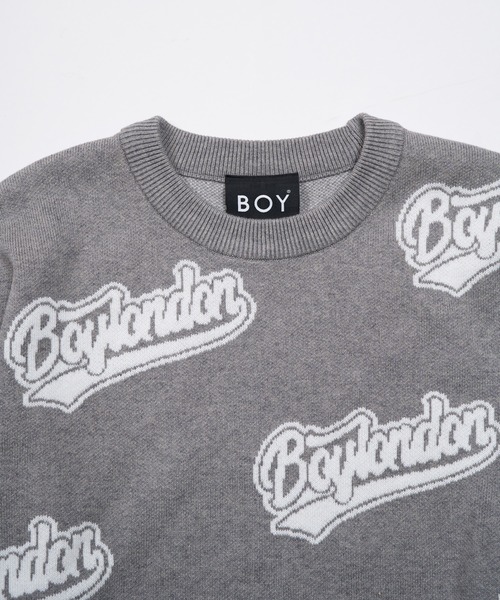 BOY LONDON(ボーイロンドン)の「【BOY LONDON】BOY LOGO JACQUARD KNIT PULLOVER(ニット/セーター・メンズ・グレー・X-LARGE/LARGE/MEDIUM)」の5枚目の写真
