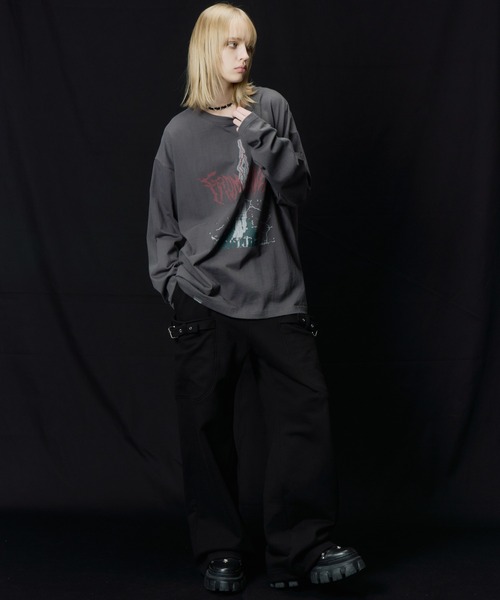 AIVER（アイバー）の「AIVER　ヘビースウェットガーデニングパンツ（スウェットパンツ・メンズ・ブラック/チャコールグレー・LARGE/MEDIUM/SMALL）」の15枚目の写真