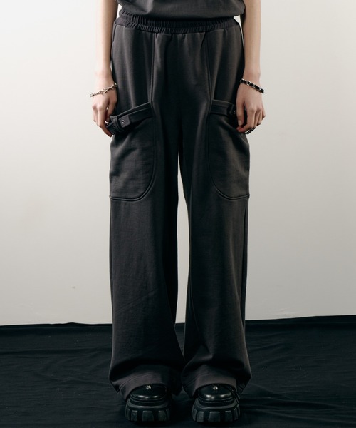 AIVER（アイバー）の「AIVER　ヘビースウェットガーデニングパンツ（スウェットパンツ・メンズ・ブラック/チャコールグレー・LARGE/MEDIUM/SMALL）」の17枚目の写真