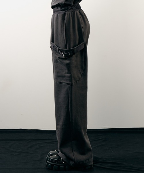 AIVER（アイバー）の「AIVER　ヘビースウェットガーデニングパンツ（スウェットパンツ・メンズ・ブラック/チャコールグレー・LARGE/MEDIUM/SMALL）」の19枚目の写真