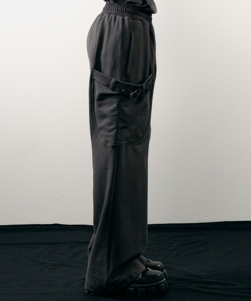AIVER（アイバー）の「AIVER　ヘビースウェットガーデニングパンツ（スウェットパンツ・メンズ・ブラック/チャコールグレー・LARGE/MEDIUM/SMALL）」の21枚目の写真