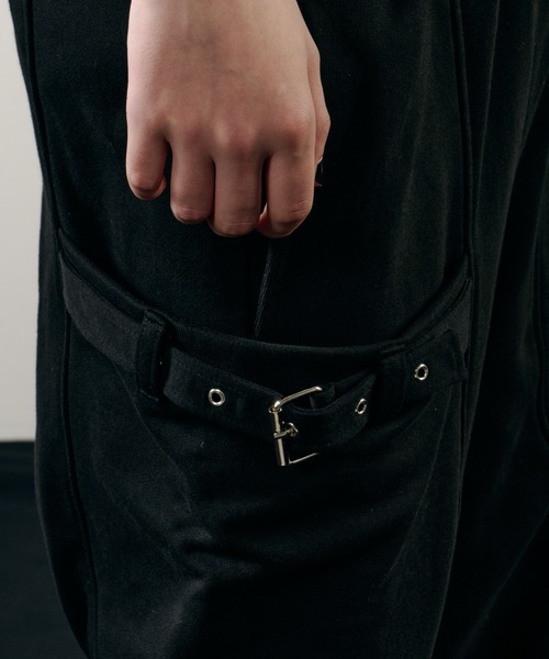 AIVER（アイバー）の「AIVER　ヘビースウェットガーデニングパンツ（スウェットパンツ・メンズ・ブラック/チャコールグレー・LARGE/MEDIUM/SMALL）」の9枚目の写真