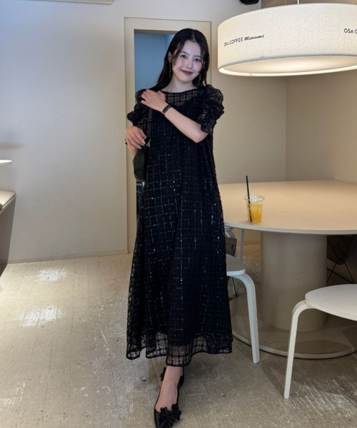 LE’RURE Kirakira check onepiece Kirakira check onepiece（ドレス）｜LE'RURE（リルアー）の