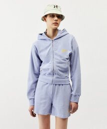 MAYOL（マイヨール）の「プリントテリー フードパーカー_ラベンダーパープル（パーカー）」