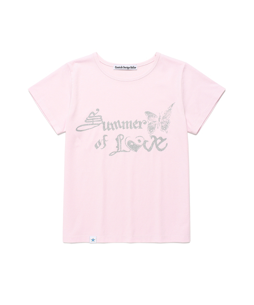 セール】W SOL SS TEE PINK(CV2FMFT512A)（Tシャツ/カットソー