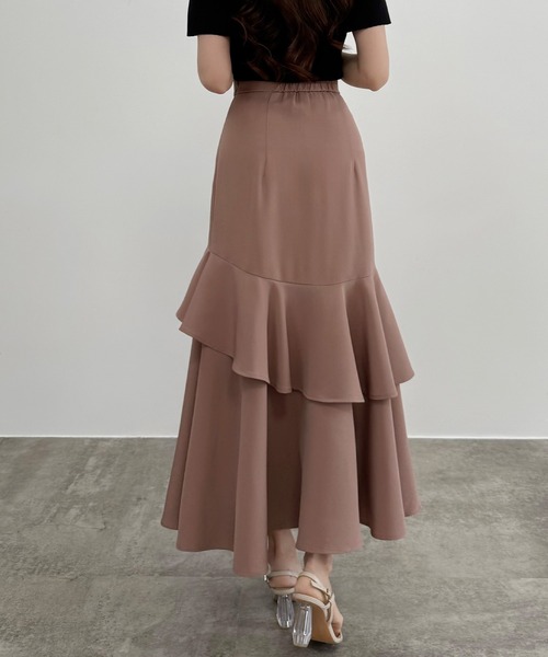 CENEA(セネア)の「ファスナースリットフリルスカート(スカート・レディース・ピンク系その他/ブラック/チャコール・LARGE/MEDIUM/SMALL)」の13枚目の写真
